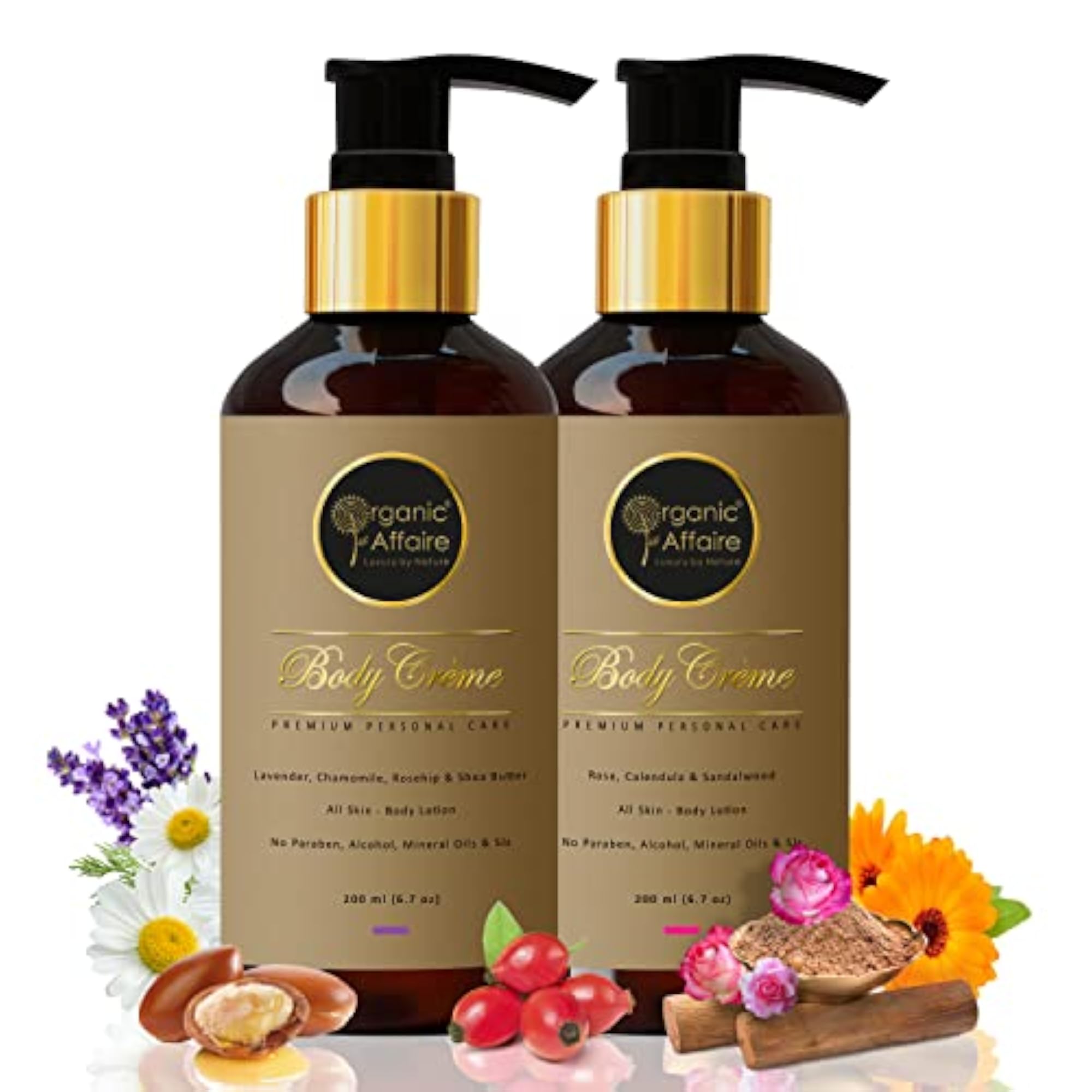 Body Lotion Combo Pack of 2, Lavender & Rose