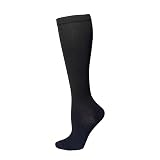 Générique Oxalis Chaussettes Contention Enfilage Facile Grâce Au Tissu 360° Ultra‑extensible   2 Paire (2 Paire Noir,2XL)