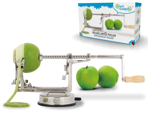 GreatGadgets 1868 Apfelschäler Deluxe, aus gehärtetem Aluminium