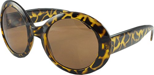 Women's Round Oversized 'Clara' Non Polarized Sunglasses 50