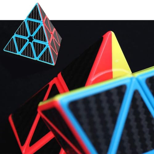 Kit Cubo Mágico Moyu Especial Carbono - Pyraminx + Megaminx + Wumogang + Square-1 Profissional sem a