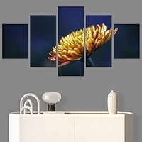 SIGNWIN 5 Panel Canvas Wall Art Flora Snapshot for Home Decorations Ready to Hang - 60