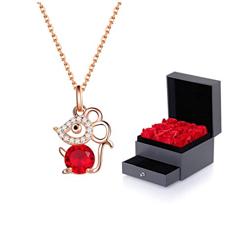 Collier Petite Souris Argent 925 anti-ternissement chaîne fine sans nœud