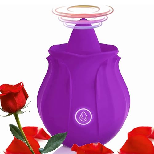10 Intense Suction Patterns 10 Continuous Insertion Rose Adult Tool 2024 Women Toys Automatic Electric Adult Toys Machine USB Rechargeable S027, Purple