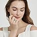 Yaresul Toi Et Moi Ring 925 Sterling Silver Women Emerald Engagement Ring 14K Gold Plated 1.5ct 6x8mm Double Stone Emerald & Pear Cut CZ Wedding Eternity Ring Width Band 2mm Size 8