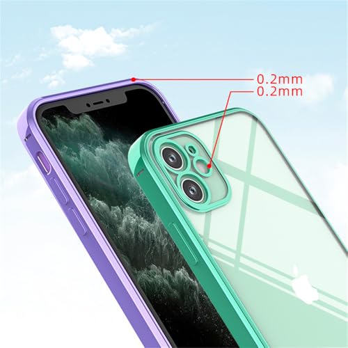 Coque silicone pour iPhone 15 Pro Max transparente antichoc transparente rouge