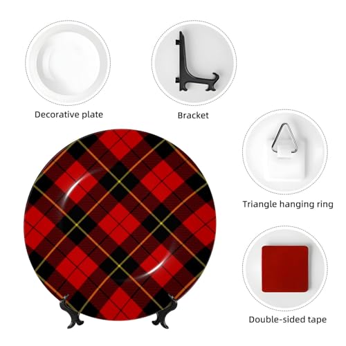 Plato decorativo Dyale 10 pulgadas Tartan miniatura 4
