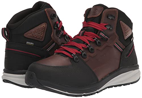 Keen Utility Men's Red Hook Mid Height Soft Toe Waterproof Warehouse Work Boots, Tobacco/Black, 10.5 #TOP6