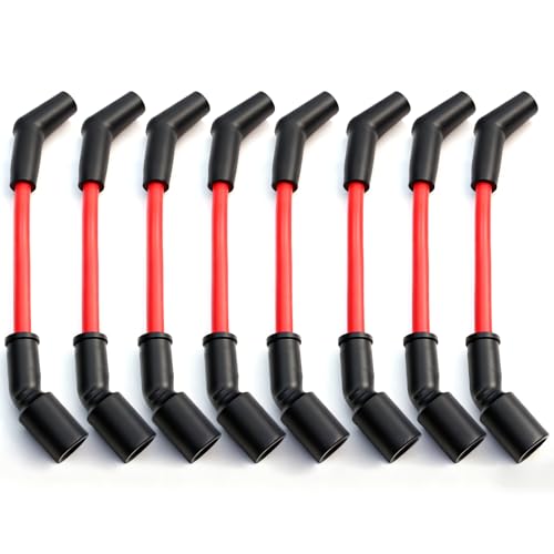 Toranex Set of 8 19005218 Heat Spark Plug Ignition Wires Set 10.5mm Compatible with Chevrolet Cadillac GMC Hummer Avalanche Express Silverado Sierra 1500 2500 3500 V8 6.0L 8.1L