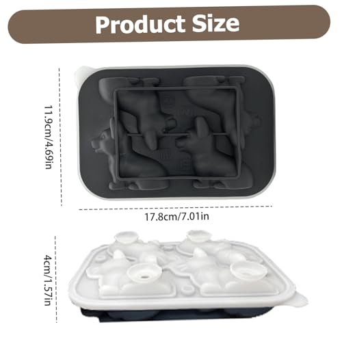 Bandeja para Cubitos de Hielo 3D Corgi de Silicona miniatura 7