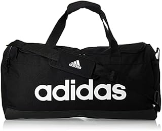 adidas GN2038 LINEAR DUFFEL M Gym Bag unisex-adult black/white NS