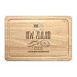 Rugby Nouvelle Zélande Rectangulaire Planche à Découper en Bois