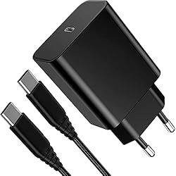 Cargador Samsung Note 10 Lite 25W Cargador USB C per Samsung A52 A52S 5G A53 A34 5G S21 S22 S23 Plus FE Ultra Note 10 20,Xiaomi Mi 12 11T Lite,Redmi Note 10 11 9 Pro 10S,Poco X3,Huawei P20 P30,Adaptador y 1.8M Cable Carga Rápida