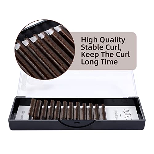 Colored Eyelash Extensions Easy Fan 8-15mm Mixed Brown C Curl Easy Fanning 0.07mm Self Premade Volume Lash Supplies by ACTROL - Image 2
