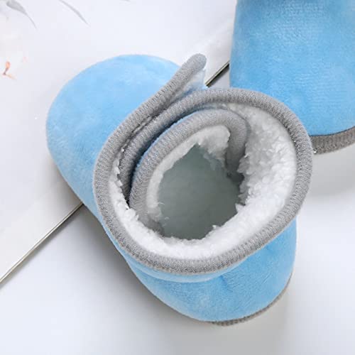 Indoor Boots for Baby Shoes Fleece Warm Booties Shoes 0 to 24M Fashion Solid Color Non Slip Breathable Toddler 6