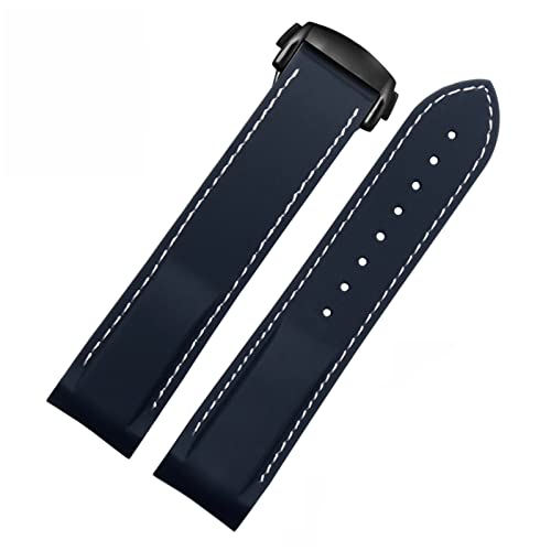 Bracelet étanche silicone 22mm résistant pour montre Omega Seamaster 007