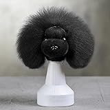 OPAWZ Model Dog Head Wig, Dog Mannequin Wig Black, Wig Only