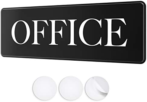 Office Door Sign - Professional Office Signs for Door, Wall, Window or Cubicle - 9" by 3" - Ideal For Home or Workplace