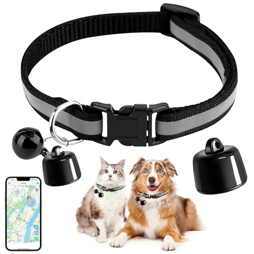 Pipihome Cat Tracker, Dog Tracker with No Monthly Fees, GPS Pet Tracker for Cats Dogs, Compatible with iOS/Android, Mini GPS Tracker Device for Small Pet