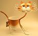 Georgetown Mini Metal 4" Planter-Painted Glamour Tabby