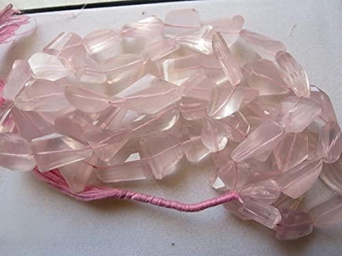 Quartz rose en perles pépites pour fabriquer des bijoux personnalisés à offrir en cadeau unique