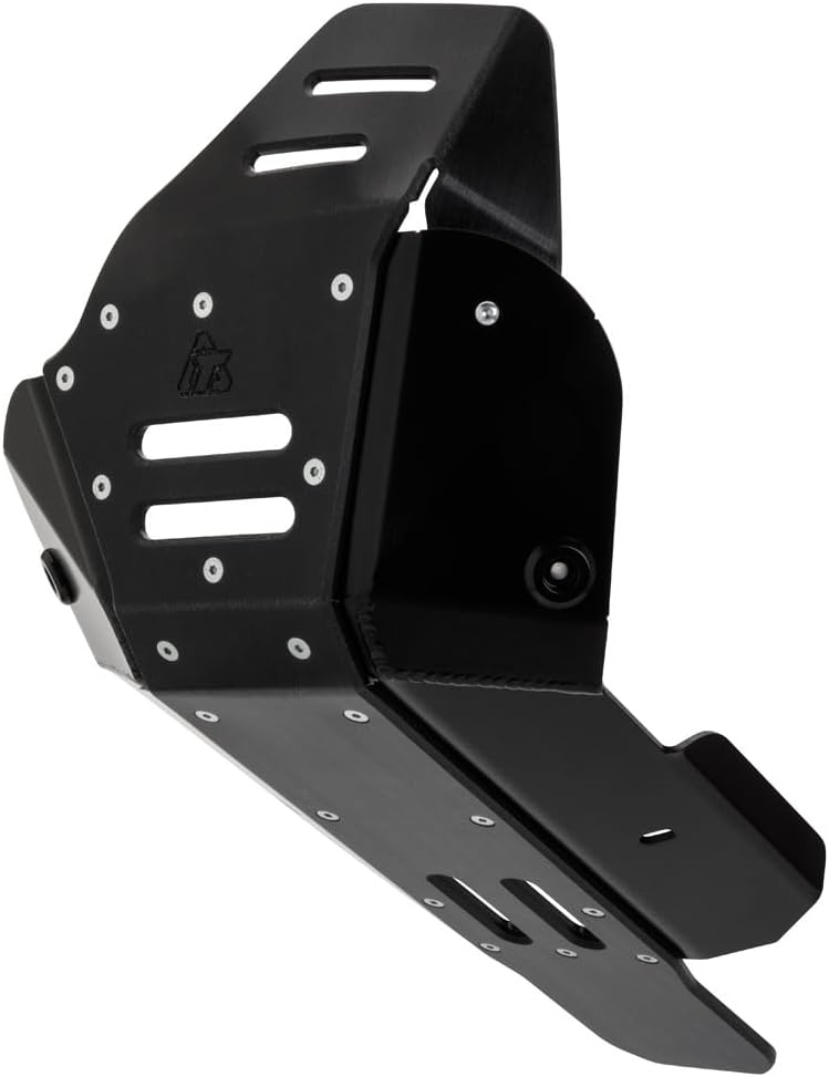 Tusk Quiet Glide Adventure Skid Plate Heavy-Duty Aluminum and UHMW Construction Motorcycle Engine Protection with Linkage Guard Compatible with Yamaha TENERE 700 (2022–2025)