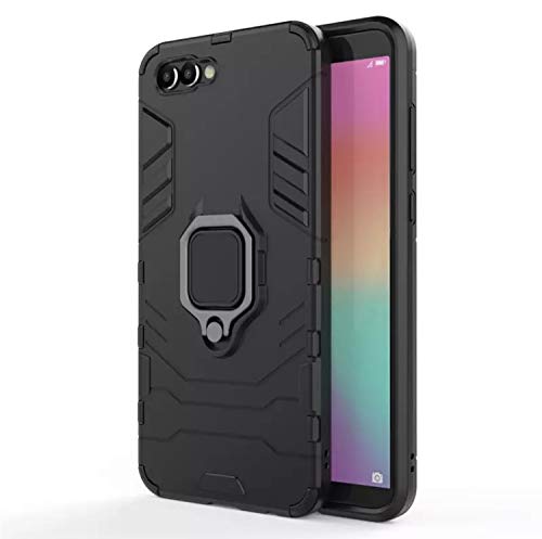 GLASLUX Armor Shockproof Soft TPU and Hard PC Back Cover Case with Magnetic Ring Holder for Honor V10 / View 10 - Armor Black (B08X7BB3PH) Amazon Price History, Amazon Price Tracker