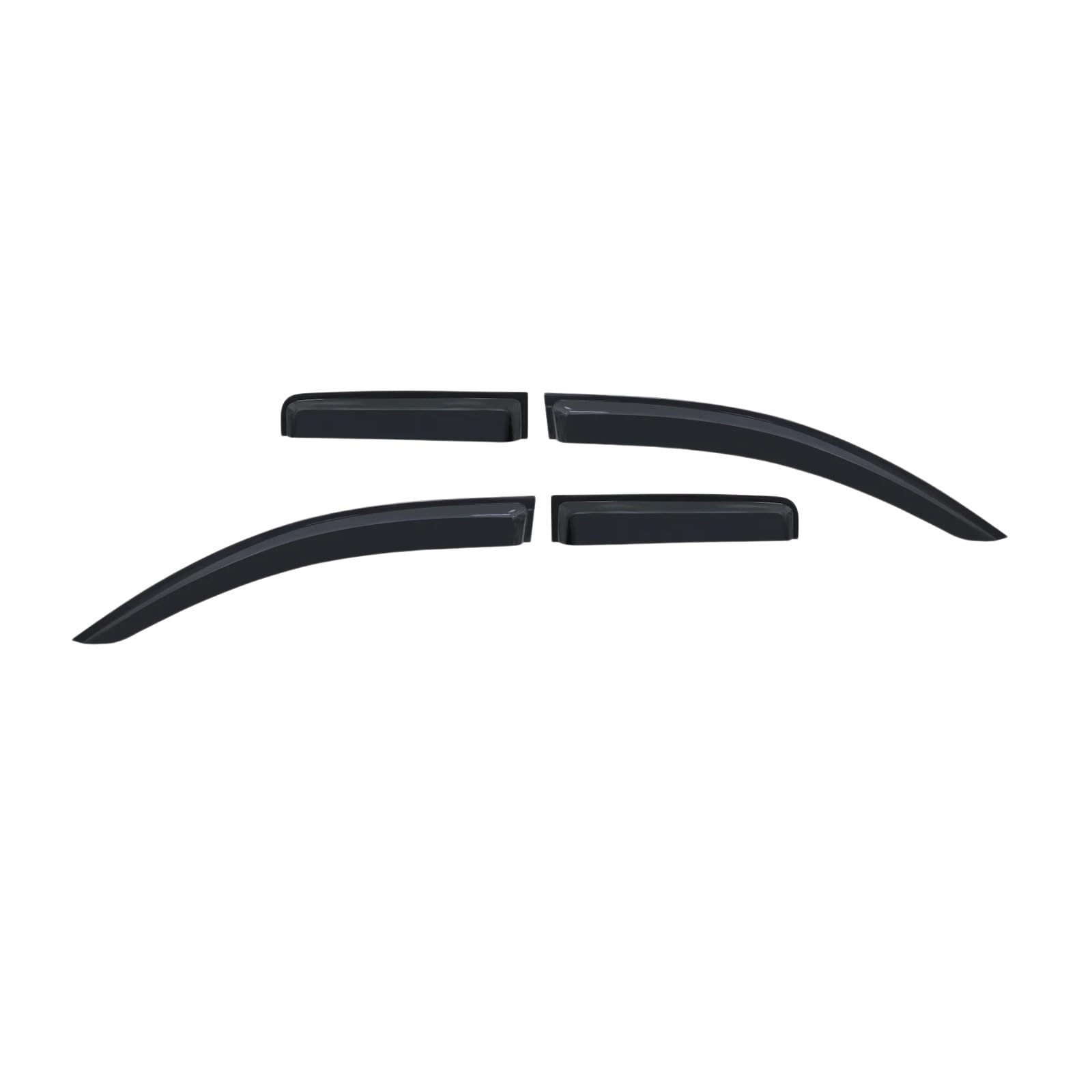 LUTFI Deflectores Viento Protectores Visera De Ventana Lateral para L200 para Triton 2015-2023 Deflector Lluvia Y Sol Protectores Weathershield Negro Accesorios Adicionales Cabina