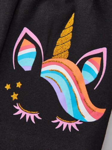 Image of Girls Fall Winter Outfits Cartoon Animal Long Sleeve Crewneck Sweatshirt Top+Sweatpant 2 Piece Clothing Set 3-9T