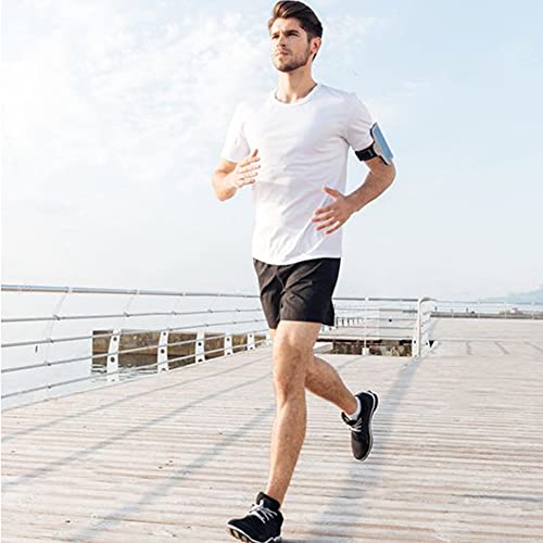 Coofandy Men's 3 Pack Workout T Shirts Short Sleeve Gym Bodybuilding Muscle Shirts Base Layer Fitness Tee Tops (Black/White/Dark Grey, Medium) #TOP3