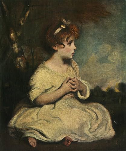 De Célèbres Tableaux Affiche L'âge de l'innocence Joshua Reynolds Toile 60x90