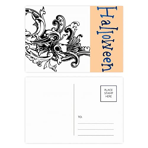 Cartes postales baroque pour remplacer la déco d'Halloween jetable