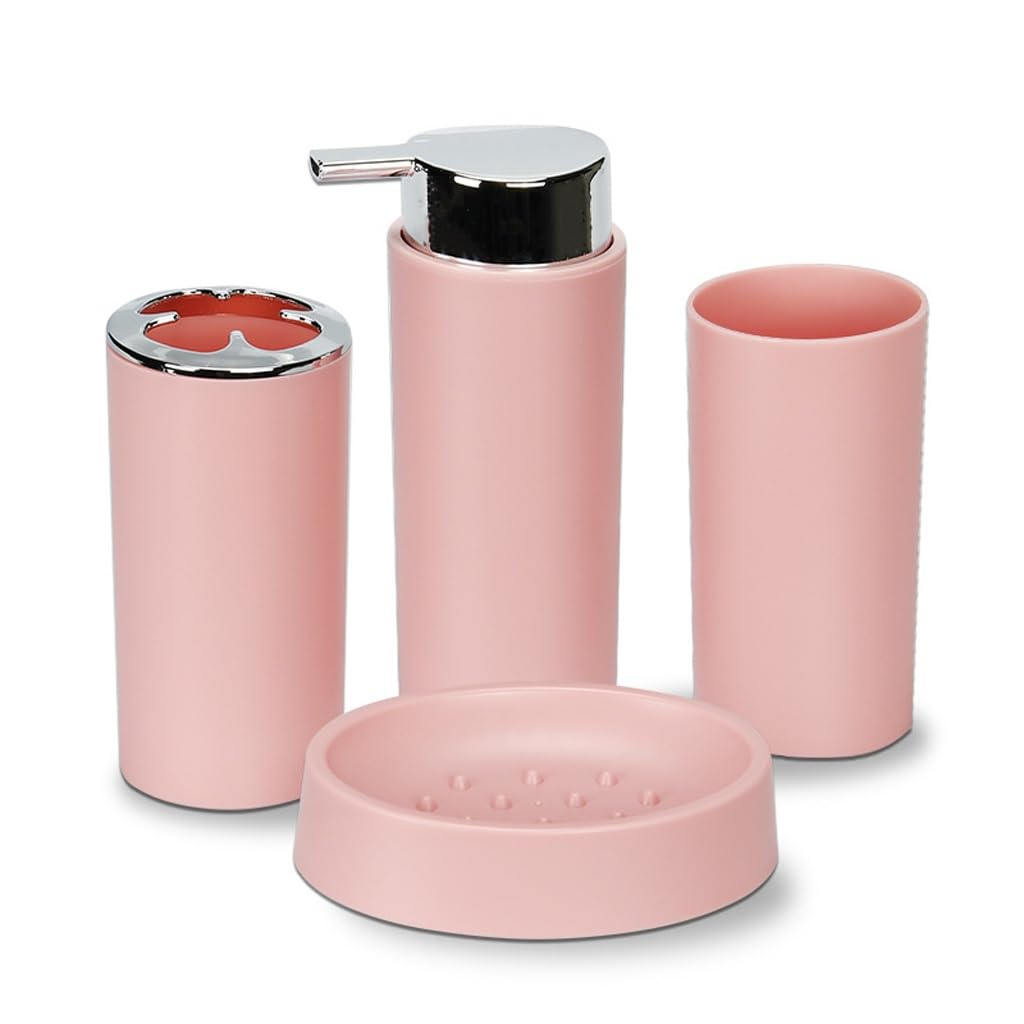 Bathroom Wash Set Mouthwash Cup Toothbrush Holder Soap Box Four-piece
