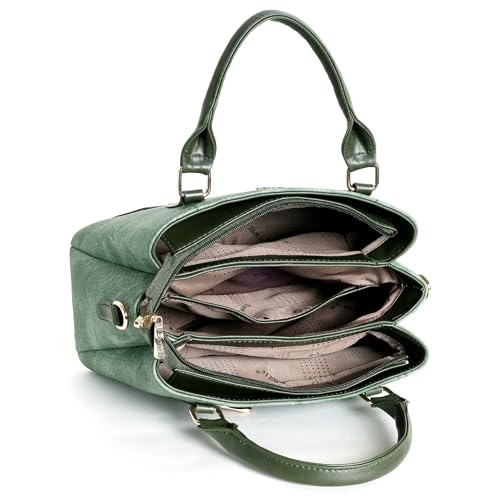 Image of EXOTIC Three section Denim Design, Multipurpose handbag with Shoulder Strap