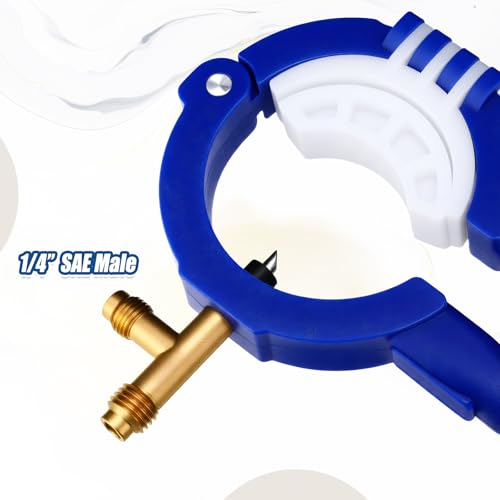 Válvula Can Tap lateral 3 en 1 R134A R12 con adaptadores, kit miniatura 4