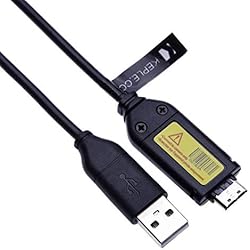 Cargador Camara Samsung St30 Cargador USB y Cable de Sincronización de Datos Compatible con Cámaras Digitales Samsung EX, L, WB, S, SL, ST, SH, P, Serie PL | SUC-3 SUC-5 SUC-7 Transferencia de Datos y Cable de Carga