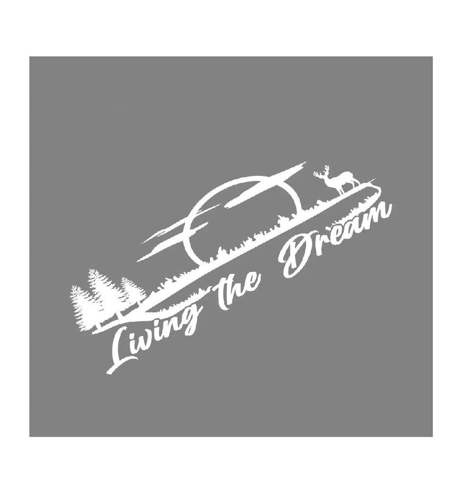 Dabhuoc Glossy White Graphics Tuning Vinyl Film Decals Accessories Outdoor Sticker For Rv Camper Van Caravan Suv(Glossy White)