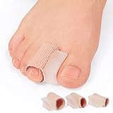 Povihome 8 Pack Gel Toe Spacer Separators, Bunion Corrector for Overlapping Toe with Soft Gel Lining for Hallux & Bunion Pain Relief (3 Pack of Large Size+ 2 Pack of Medium +3 Pack of Small)
