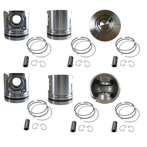 OCTOT 6pcs D7D piston set 04255214 for Volvo D7D Engine Excavator EC240B EC290B EC290B EC240B loader L110E L120E L105