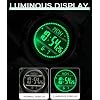 Men's Military Watches for Men Tactical ABC Digital Watch Outdoor Sports Altimeter Barometer Compass Thermometer Fitness Tracker Watch Step Counter Dual Time Stopwatch Countdown Waterproof Wristwatch