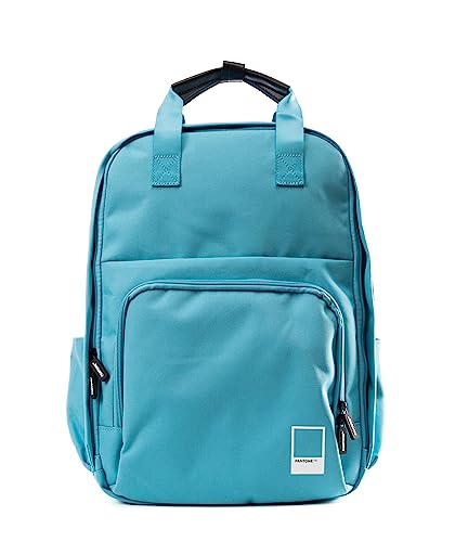 Celly, Backpack Linea Pantone, Zaino Porta PC 15.6, con Presa USB per la Ricarica, Tasca Frontale con Chiusura a Zip, Maniglie Rinforzate e Spallacci Imbottiti, Emerald Lake