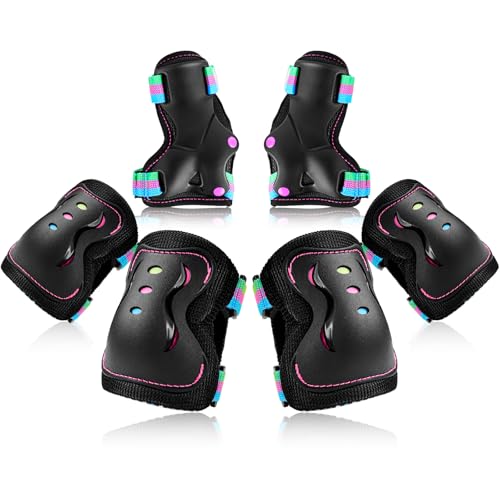BOSONER Kids/Youth Knee Pad Elbow Pads Guards Protective Gear Set for Roller Skates Cycling BMX Bike Skateboard Inline Skatings Scooter Riding Sports by BOSONER - Used condition - CA$19.59