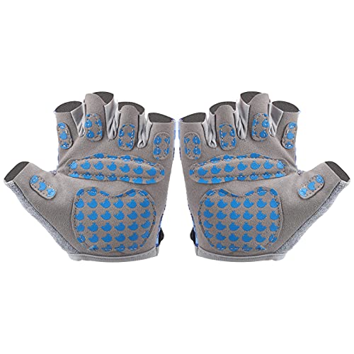 Luvas de Ciclismo Infantis Com Meio Dedo, Luvas de Bicicleta Infantis Firmes e Duráveis ​​para Cicli
