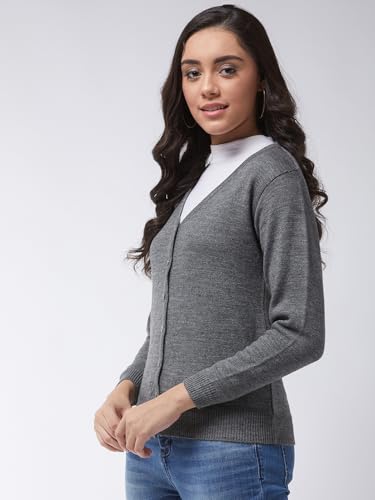 Image of Pivl Womens Winter Season V Neck Full Sleeves Sweater /Cardigan