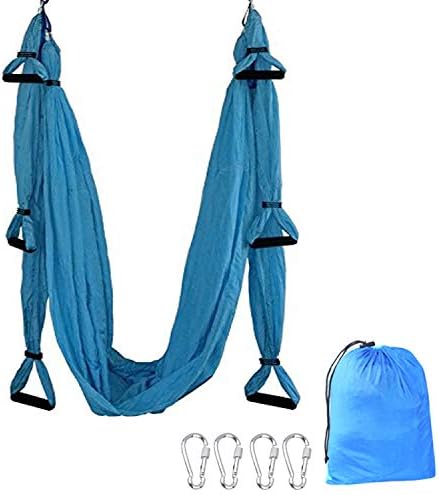 TDRTECH Aerial Yoga Swing, Hanging Yoga Trapeze/Hammock/Sling - Antigravity Inversion Swing for Beginners & Kids