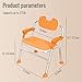 Folding Shower Chair with Arms and Back, Shower Seat for Inside Shower, Height Adjustable Bath Chair, Bath Safety Handicap Shower Chair for Inside Shower Seat, Supports up to 400 lbs (Orange)