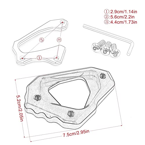 Béquille latérale moto instable ? Solution pad d'extension CNC pour MT-10 et R1M
