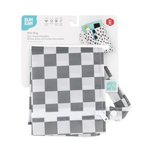 image for Bumkins Waterproof Wet Bag for Baby, Travel, Swim Suit, Cloth Diapers,