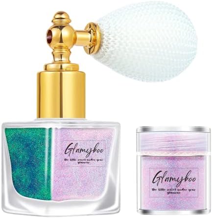GLAMYBOO 𝐁𝐨𝐝𝐲 𝐚𝐧𝐝 𝐅𝐚𝐜𝐞 𝐆𝐥𝐢𝐭𝐭𝐞𝐫 𝐒𝐩𝐫𝐚𝐲 | Purple Glitter Shimmer Body Spray | 𝑳𝒖𝒎𝒊𝒏𝒐𝒖𝒔 𝑮𝒍𝒊𝒕𝒕𝒆𝒓 𝑺𝒑𝒓𝒂𝒚 𝒇𝒐𝒓 𝑯𝒂𝒊𝒓 𝒂𝒏𝒅 𝑩𝒐𝒅𝒚 | 10g Refill Included