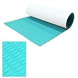 HZshark Surfboard Traction Pad Deck Grip Mat with Adhesive, Black Non-Slip Trimmable EVA Foam Mat Self Adhesive Boat Flooring Kayak Decking Sheet RV Carpet (47.2